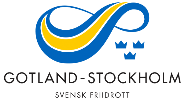 Gotlands och Stockholms Friidrottsförbund-logotype